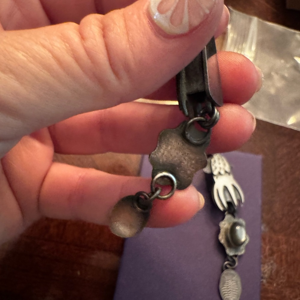 Sterling Silver Vampire Squid Dangle Earrings - image 5